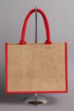 Delta Embroidered Jute Bags